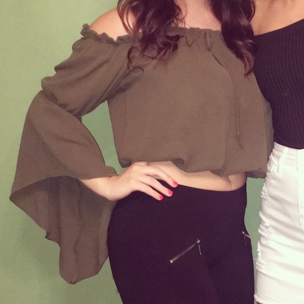 Green blouse!